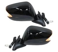 Specchio Laterale Per Jazz Fit MK3 2009 2010 2011 2012-2014 Specchietto Retrovisore Pieghevole Elettrico Nero A 7 Pin(1pc left)