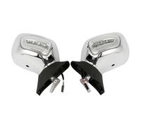 Specchio laterale regolabile Coppia Moto Specchietti Retrovisori Indicatori Di Direzione Per GL1800 Per F6B 2013-2017(Chrome and Clear)