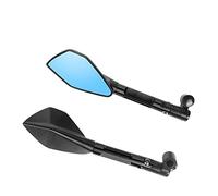 Specchio Laterale Specchietto Retrovisore Moto Specchietto Retrovisore Manubrio Scooter Elettrico Vista Posteriore Regolabile Specchietti Manubrio(Short Black)