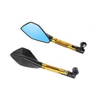 Specchio Laterale Specchietto Retrovisore Moto Specchietto Retrovisore Manubrio Scooter Elettrico Vista Posteriore Regolabile Specchietti Manubrio(Short Gold)