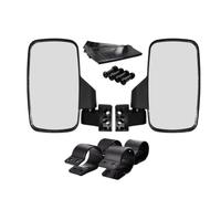 Specchio laterale UTV, Specchio laterale ATV - Specchio retrovisore fuoristrada 2X con gabbia per roll bar da 1,75 pollici e 2 pollici - Kit specchietto laterale destro e sinistro regolabile