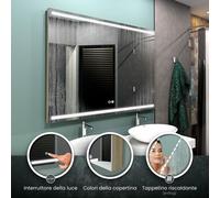 Specchio LED DENVER | Tappetino Riscaldante | Copertina | Interruttori [EEK: A++]