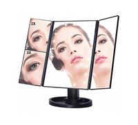 SPECCHIO LED EXTRALINK con ingrandimento, pieghevole, illuminato, con base