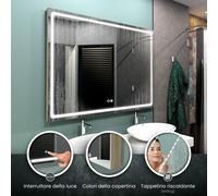 Specchio LED HOUSTON | Tappetino Riscaldante | Copertina | Interruttori
