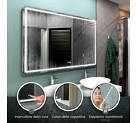 Specchio LED MADRID | Tappetino Riscaldante | Copertina | Interruttori