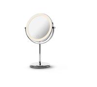Medisana CM 844 Specchio trucco con ingrandimento, specchio bagno con luce, batteria ricaricabile, luce LED a regolazione continua e 2 superfici a specchio rotanti con e senza ingrandimento 7x