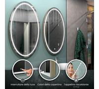 Specchio LED PANAMA | Tappetino Riscaldante | Copertina | Interruttori