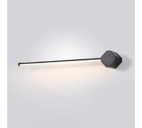 Specchio lineare a LED Light anteriore 17W 80 cm a 3 colori, lampade a specchio da bagno lungo acrilico per il tavolo da toeletta, a LED sulla base in metallo leggero a specchio, a sinistra e stili a