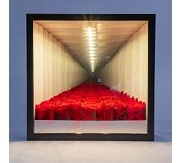 Specchio Luce del Tunnel di Muschio LED Infinity Mirror Light 3D Art Night Light Infinity Mirror Sensory Infinity Lamp per La Casa, Scrivania,Decorazione della Camera(Color:D)