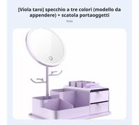 Specchio Luminoso dotato devienegn 2-in-1 Organizer dotato devienegn