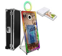 Specchio magico Photo Booth con luce RGB (touchscreen bianco 32", macchina+mini stampante)