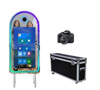 Specchio magico portatile con touch screen da 32 pollici, macchina da volo, per foto, selfie, 127 cm, per matrimoni, feste, eventi (cabina fotografica+fotocamera)
