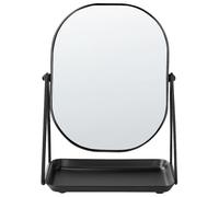 Specchio make up decorativo da tavolo nero 20 x 22 cm Correze