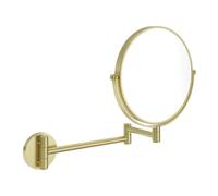 Specchio makeup con braccio di estensione 23,2x28,2 cm oro spazzolato Oro spazzolato