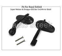 Specchio Manubrio Bar End Nero Per Royal Enfield Super Meteor & Shotgun 650 D3