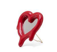 Specchio Melted Heart Rosso
