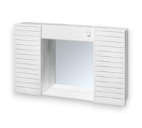 Specchio mobile bagno con due ante luce e interruttore 50x12xH37 cm