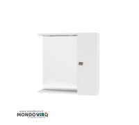 Specchio mobile per bagno con luce led specchi da parete muro contenitore 1 anta