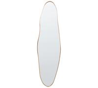 Specchio moderno a parete con cornice in metallo e alluminio di forma irregolare