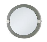 specchio moderno da parete alchimia tondo Giada/avorio in Ferro, vetro per lo specchio 67cm ( 55cm specchio)