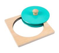 Specchio Montessori, giocattolo specchio interattivo per bambini da 5, 9x5, 9 pollici, puzzle con pomelli in legno, colori e forme Imparare i puzzle Montessori per bambini 3+ #1