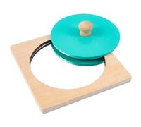 Specchio Montessori, Giocattolo Specchio interattivo per Bambini da 5, 9x5, 9 Pollici, Puzzle con pomelli in Legno, Colori e Forme Imparare i Puzzle Montessori per Bambini 3+