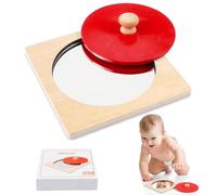 Specchio Montessori Neonati, Adatti per Giochi Sensoriali, Montessori Specchio Divertente Giocattolo Specchio Pancia, Giochi Montessori Neonati, Molto Adatto Come Regalo per Bambini