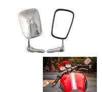 Specchio moto universale Specchietti laterali cromati specchio manubrio finale per moto chopper scooter cafe racer