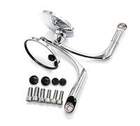 Specchio motore 8 mm 10 mm, scooter per Vespa, accessori universali moto, parti manubrio, specchietto retrovisore laterale traffico Retrovisore(Silver)