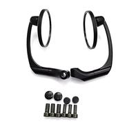 Specchio motore 8 mm 10 mm, scooter per Vespa, accessori universali moto, parti manubrio, specchietto retrovisore laterale traffico Retrovisore(Black)