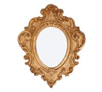 Specchio muro ovale grande con cornice in legno ecologico oro Specchi da parete