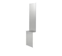 Specchio Muuto Pleat 227x57 cm Acciaio Lucido