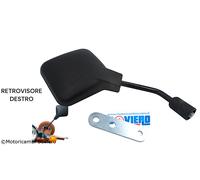 Specchio nero quadro Destro con piastra Vespa 50 special PX Sprint Gt