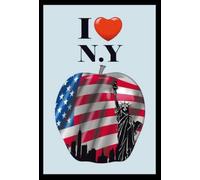 Specchio New York I Love specchio da parete bar cantina per feste pub 20 x 30...