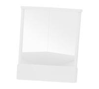 Zialofi Specchio Non Reversibile, Specchio Da Supporto Cosmetico, Stabile, Regali per Le Donne, Specchio per Il Trucco con Superficie Liscia E Trasparente, Im, Bianco
