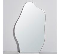 Specchio organico in alluminio dorato 121x200 cm