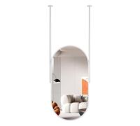 Specchio ovale da appendere al soffitto (il braccio può essere personalizzato), per specchio da bagno, guardaroba, specchi da trucco, soggiorno, camera da letto, ingresso, specchio decorativo(40cmx70c