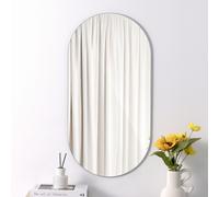 Specchio Ovale da Parete Senza Cornice per Bagno Ingresso Camera da Letto