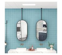Specchio ovale del soffitto - struttura del metallo, specchio galleggiante di vanità del bagno per il bagno, l'ingresso, il negozio, l'hotel