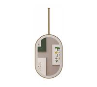 Specchio Ovale Dimmerabile da Parete con Luce per Bagno 3 Opts d h 50x80cm Perfetto per Rasatura e Toelettatura