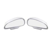 Specchio per angoli ciechi Specchietto retrovisore ausiliario regolabile per specchietto per punti ciechi dell'auto per una guida sicura Elimina i(White)