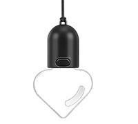 Specchio per auto a forma di cuore, decorazione per illuminazione ambientale, lampadina vintage antiriflesso decorativa, lampada per specchietto retrovisore interno 'auto, luce soffusa atmosfera
