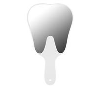 Specchio per Denti, Specchio Portatile a Forma di Dente con Manico in Plastica, Design Professionale per Ispezione dei Denti, PC e Vetro, per Cliniche, Saloni di Bellezza e Uso Domestico