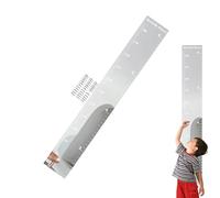 Specchio per diagramma di crescita per bambini, righello con adesivi per marcatura, grafico di crescita a specchio per parete, misurazione di tutto il corpo in acrilico infrangibile