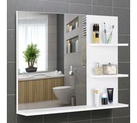 Specchio per il bagno, accessori per il bagno Description:Vuoi un accessorio pratico e discreto per riorganizzare il tuo bagno? Questo mobiletto pensile HOMCOM è la scelta perfetta! Il suo look minima