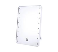 Specchio per il trucco con 16 LED, specchio cosmetico con interruttore touch dimmer, specchio da bagno a batteria per tavolo.