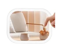 Specchio per il trucco con | 3 colori LED touch control pieghevole strumento di bellezza con luce - specchio da scrivania per il trucco | per donne, fidanzata, figlia, borsa tascabile, scuola