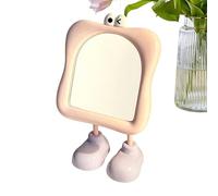 Specchio per il trucco con simpatico design a | Specchio per dormitorio universitario per camera da letto, dormitorio, tavolo quotidiano, bagno, donne, madri, adolescenti