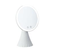 Specchio per il trucco senza fili a LED, portatile, con 3 livelli di temperatura, design senza fili per un facile utilizzo, perfetto per la casa e i viaggi per gli amanti della bellezza