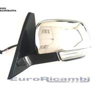 SPECCHIO PER MITSUBISHI PAJERO 06> RIBALTABILE LUCE CORTESIA CROMATO SINISTRO